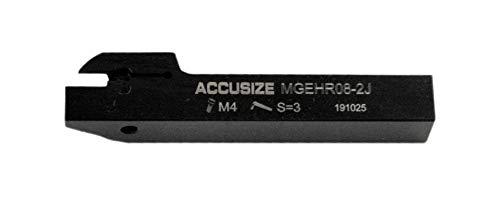 Accusize Industrial Tools 1/2'' Cut-Off Holder, Parting Tool, Mgehr08-2J of 2387-2004, Insert Not Included