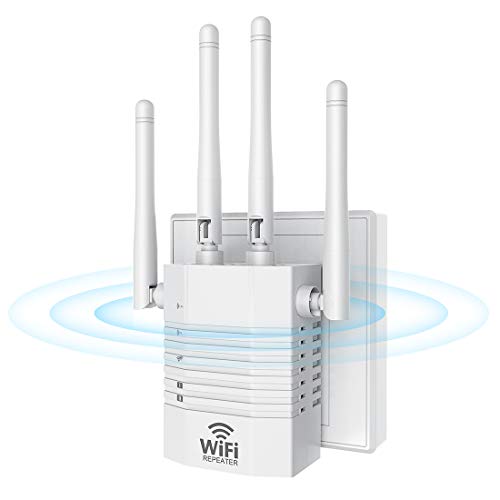 WiFi Range Extender Booster Repeater for The Houes, 1200Mbps (2500FT) WiFi 2.4 & 5GHz Dual Band WPS Wireless Signal Strong Penetrability, Wide Range of Signals, Enjoy Gaming Movies