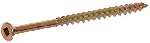 The Hillman Group 48258 8 X 2-Inch Square Drive Multipurpose Wood Screw, 500-Pack,Zinc
