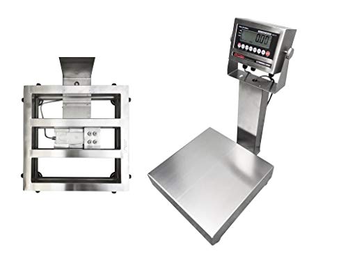 OP-915SS NTEP/Legal for Trade Stainless Steel WASHDOWN Bench Scale (18”x24”, Cap: 500lb x 0.1lb)