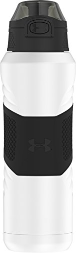 Under Armour Dominate 24 Ounce Stainless Steel Water Bottle, Matte White