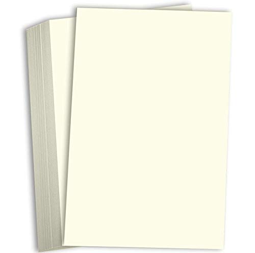 Hamilco Cream Cardstock 11x17 Paper Heavy Weight 80 lb Cover Card Stock - 50 Pack