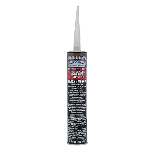 Custom Shop Barrier Bond Black Polyurethane Seam Sealer Adhesive Compound - 10.5 fl. Ounce Cartridge Tube