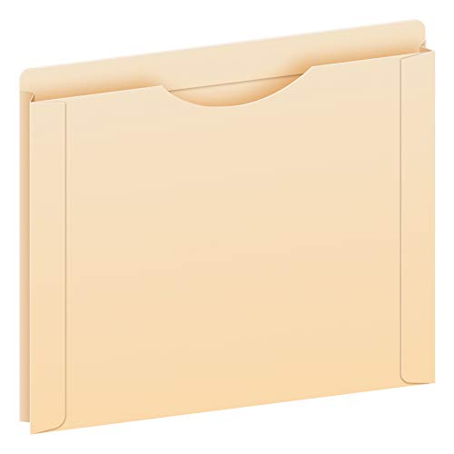 Pendaflex Reinforced File Jackets, Letter Size, Manila, 1' Expansion, Reinforced Straight-Cut Tabs with Thumb Cut, 50 per Box (22100EE)