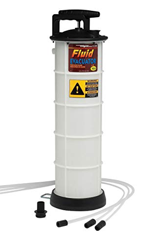 Mityvac MV7400 Manual Automotive Fluid Evacuator with Dipstick Tubes, Automatic Overflow Prevention, 1.9 Gallon, Engine and Transmission Fluid Adapters