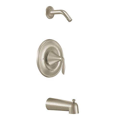 Moen T2133NHBN Eva Posi-Temp Tub and Shower Trim Kit without Showerhead, Valve Required, Brushed Nickel