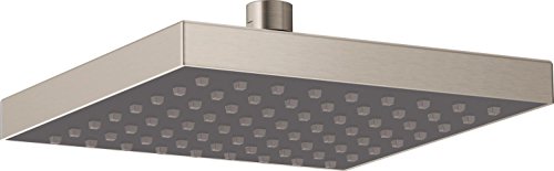 Delta Faucet Single-Spray Touch-Clean Rain Shower Head, Stainless 52841-SS