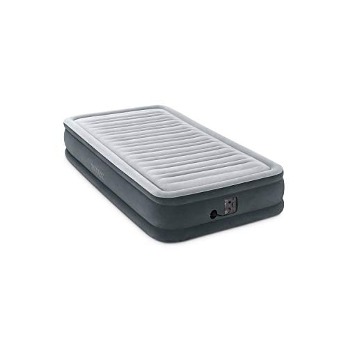 Intex Comfort Plush Mid Rise Dura-Beam Airbed with Internal Electric Pump, Bed Height 13', Twin