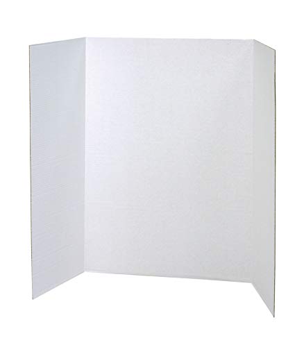 Pacon Presentation Board, White, Single Wall, 48' x 36', 4 Boards