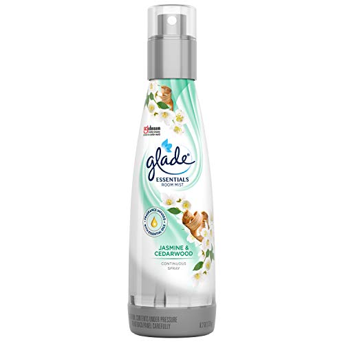 Glade Air Freshener, Jasmine & Cedarwood Essentials Room Mist, Room Spray, 6.2 oz