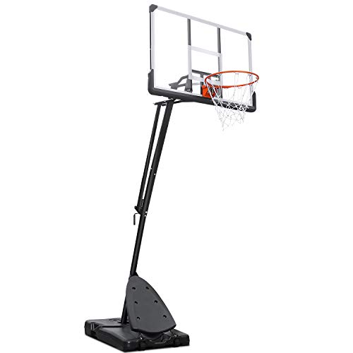 MaxKare Portable Basketball Hoop Basketball Goal 54' Basketball Backboard 7.5-10FT Height Adjustable Basketball System for Adult Youth Children Indoor Outdoor Use
