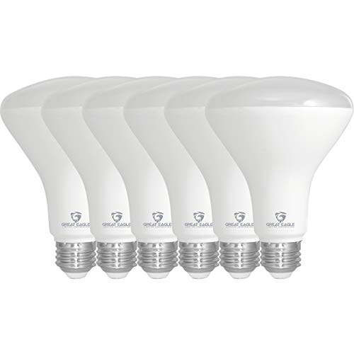 Great Eagle R30 or BR30 LED Bulb, 11W (75W Equivalent), 850 Lumens, Upgrade for 65W Bulb, 3000K Soft White Color, for Recessed Can Use, Wide Flood Light, Dimmable, and UL Listed (Pack of 6)