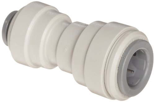 John Guest Acetal Copolymer Tube Fitting, Reducing Straight Union, 3/8' x 1/4' Tube OD (Pack of 10)