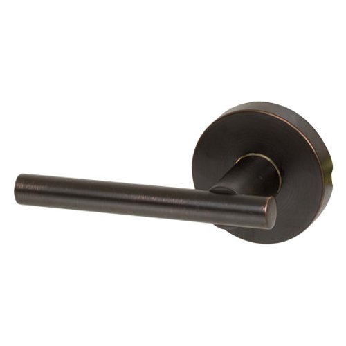 Designers Impressions Kain Design Contemporary Oil Rubbed Bronze Dummy Euro Door Lever Hardware (Non- Functioning)