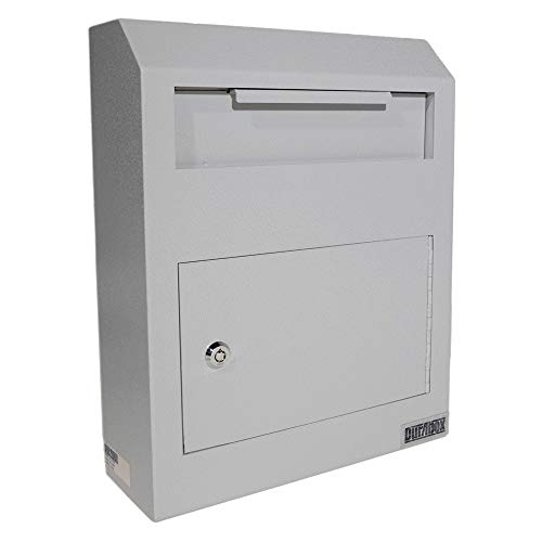 DuraBox Wall Mount Locking Deposit Drop Box Safe (W500) (Gray)