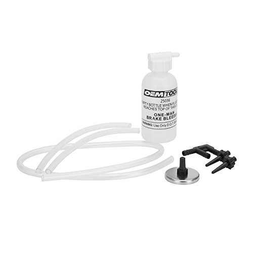 OEMTOOLS 25036 Bleed-O-Matic One-Man Brake Bleeder Kit, Bleed Your Brakes on Your Own, Bleeder Bottle Holds to the Vehicle with a Magnet, No Spill