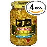 Mt Olive Dill Relish 16oz Jar (Pack of 4)