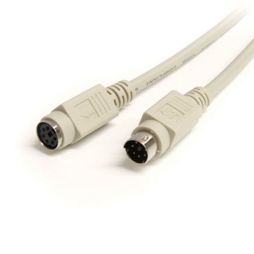 StarTech.com 6 ft PS/2 Keyboard or Mouse Extension Cable - M/F - Keyboard/Mouse Cable - PS/2 (M) to PS/2 (F) - 6 ft - KXT102, Beige