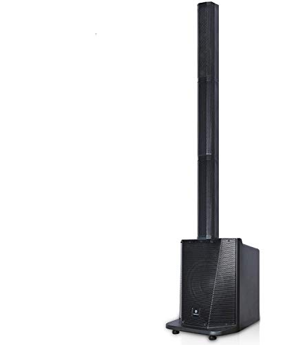 PRORECK Party 10 Portable 10-Inch 500 Watt Line Array Column Powered DJ/PA System Stage Tower Speaker with Bluetooth/USB/SD Card/Remote Control