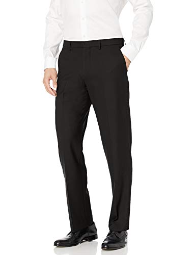 Amazon Essentials Men's Classic-Fit Wrinkle-Resistant Stretch Dress Pant, Black, 36W x 30L