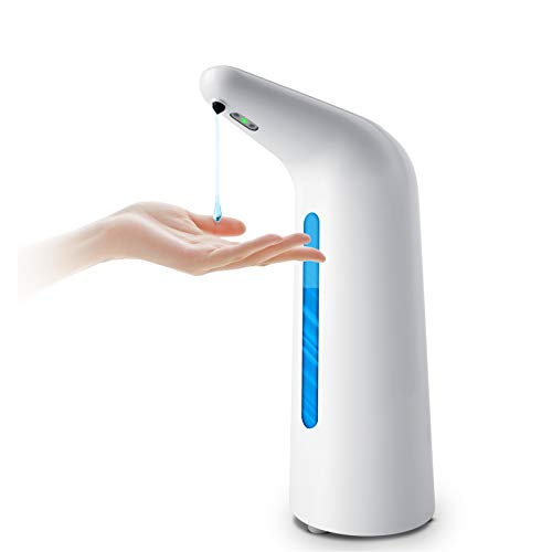 Automatic Soap Dispenser, 17oz 500ml Touchless Hand Soap Dispenser, Wall-Mountable Hands Free Liquid Auto Soap Dispenser with Infrared Motion Sensor for Bathroom Kitchen etc