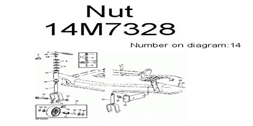John Deere Original Equipment Lock Nut #14M7328