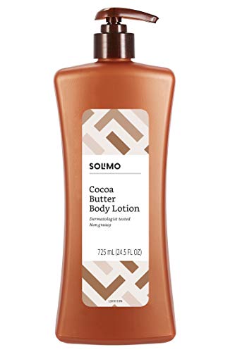 Amazon Brand - Solimo Cocoa Butter Body Lotion, 24.5 fl oz