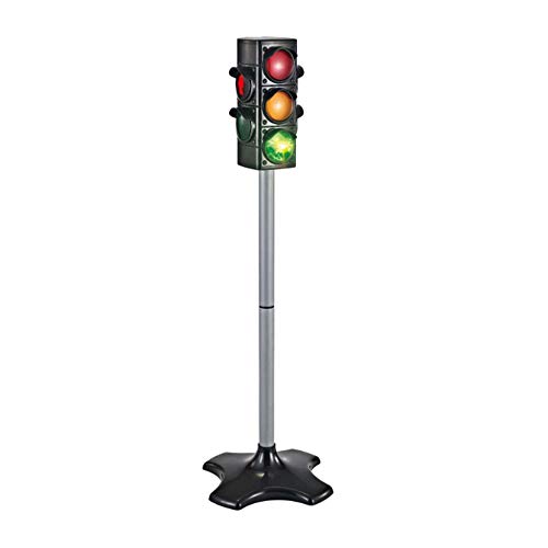 Firlar Traffic Light Toy, Crosswalk Signal with Light and Sound Traffic Sign Toy for Kids Cars and Bikes,4 Sided, 2.4 Feet Tall