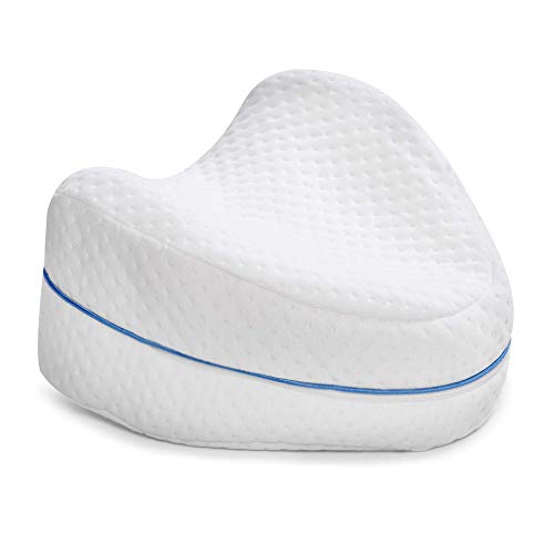 Contour Legacy Legacy Leg & Knee Foam Support Pillow - Soothing Pain Relief for Sciatica, Back, Hips, Knees, Joints & Pregnancy - As Seen on TV (Leg Pillow Only, Ventilated Memory Foam)