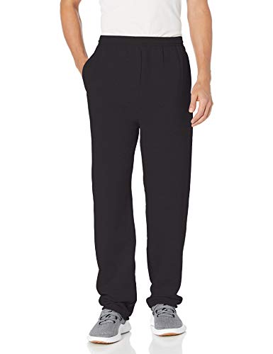 Hanes mens Ecosmart Fleece Sweatpant With Pocket Pants, Black, X-Large US