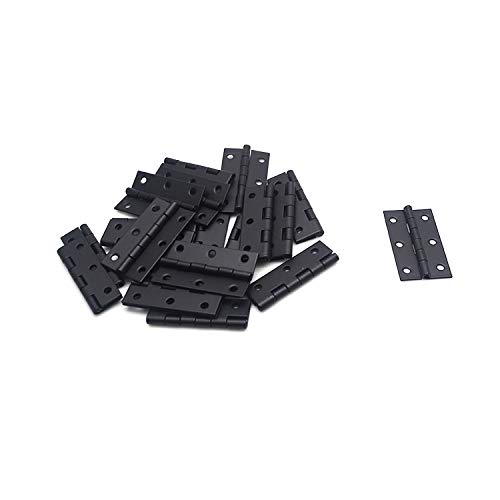 FarBoat 20Pcs Door Butt Hinges Iron Hardware for Closet Cupboard Box with Mounting Screws(28x50mm/1.1x2inch)