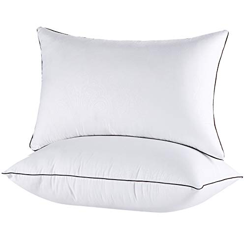 Bed Pillows for Sleeping 2 Pack, Hypoallergenic Pillows for Side and Back Sleeper, Down Alternative Hotel Quality Sleeping Pillows Soft Pillow-Standard Size 20x26inches
