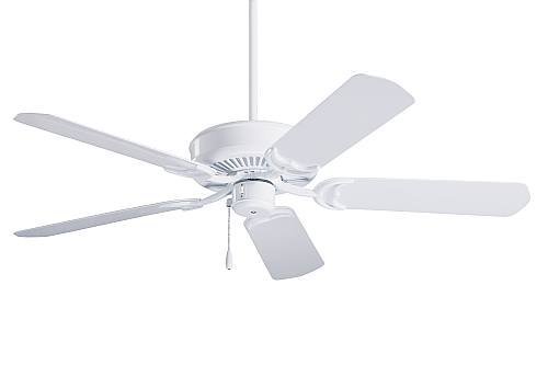 Emerson Ceiling Fans CF654WW Sea Breeze 52-Inch Indoor Outdoor Ceiling Fan, Wet Rated, Light Kit Adaptable, Appliance White Finish