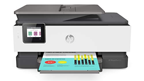 HP OfficeJet Pro 8035 All-in-One Wireless Printer - Includes 8 Months of Ink, HP Instant Ink, Works with Alexa - Basalt (5LJ23A)