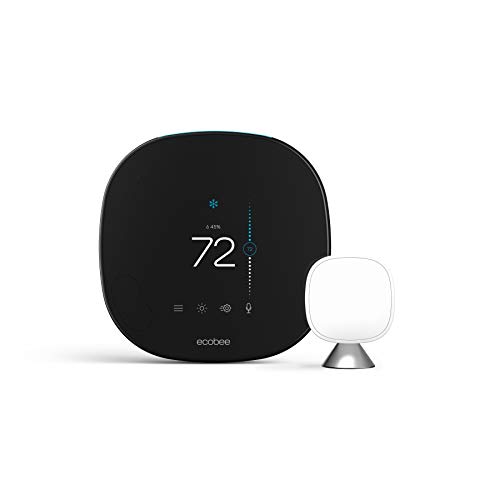 ecobee SmartThermostat with Voice Control, SmartSensor Included, Alexa Built-In