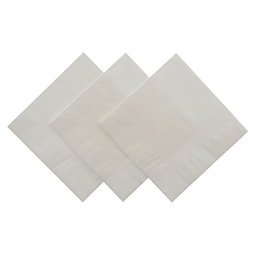 Royal White Beverage Napkin, Package of 200