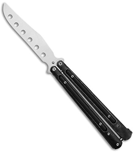 Boker Magnum Practice Butterfly Unsharpened Dull Black G-10 (4.1' Satin) 01SC406SOI Blade HQ Exclusive Balisong Knife Trainer
