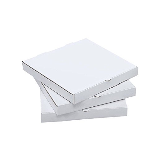 Kraft White Pizza Box 9inch Pizza Boxes Kraft Pizza Paperboard Take Out Containers Packing Boxes 1 3/4h 10 Pieces