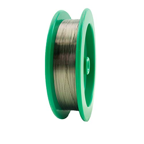 0.0050'' (0.1270 mm) Diameter 99.95% Tungsten Fine Wire, 25 feet, Cleaned and straightened