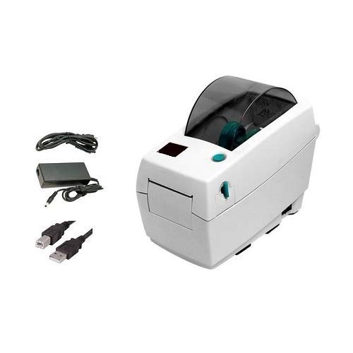 Zebra LP2824 Barcode Label Printer, Direct Thermal, USB Interface, 2 Inch, with Power Supply (Renewed)