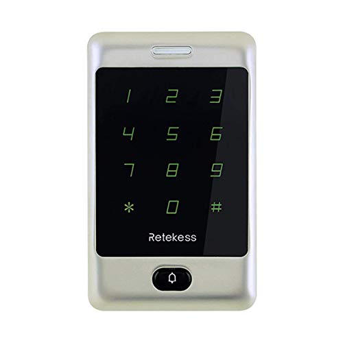 Retekess T-AC800 Wiegand Keypad,Door Access Control System,Touch Keypad RFID,8000 User,Garage Keyless Entry Pad,125KHz Access Control Exit Button