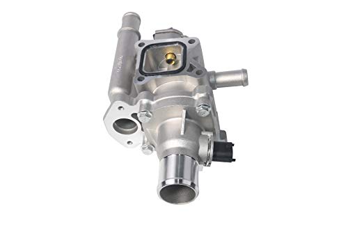 Coolant Thermostat and Housing Assembly with Sensors - Compatible with Chevy Cruze, Limited, Trax, Sonic 1.8L & 1.6L - Replaces 25192228, 55564890, 15-81816, 902-033, 55579951 - Full Aluminum
