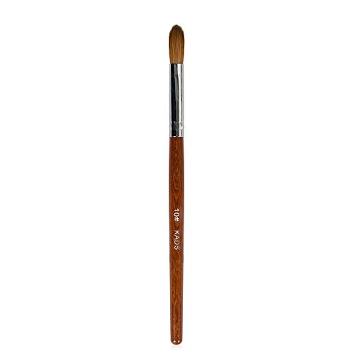KADS Kolinsky Sable Acrylic Nail Art Brush Red Wood Pen Nail Brush for Nail Art Manicure Tool (10#)