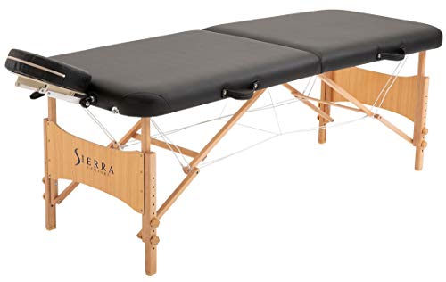 SierraComfort Sierra Comfort Preferred Portable Massage Table (Black), SC-501A