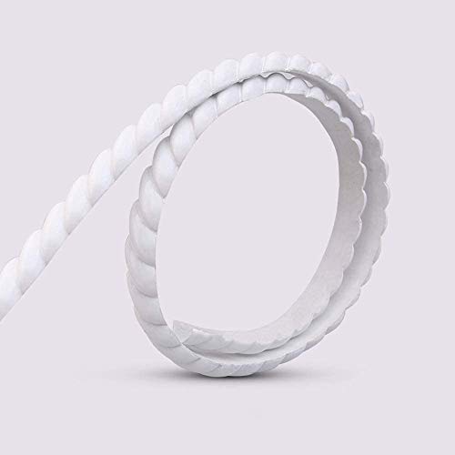 Flexible Molding Trim for Wall, Mirror, Cabinet Edge Rope Moulding 0.6 X 120', 0.3' Thickness