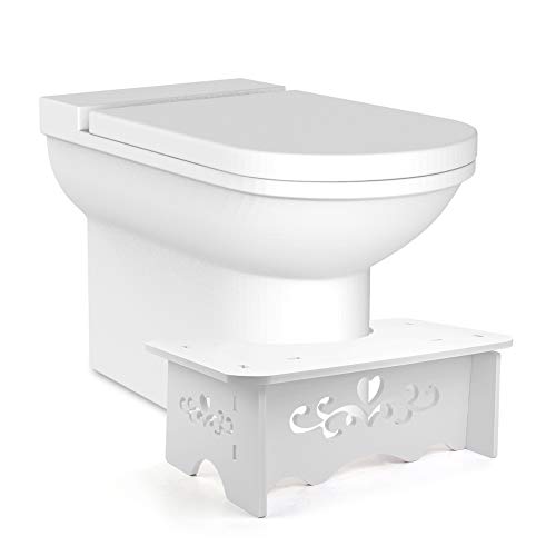 7' Squat Toilet Stool,Bathroom Squat Potty for Natural & Comfortable Aid,Wood-Plastic Board, Decent Toilet Assistance Steps, Environmentally Friendly Materials