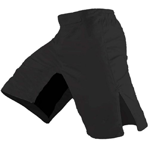 Quality MMA Shorts - Blank No Logo (32, Black)
