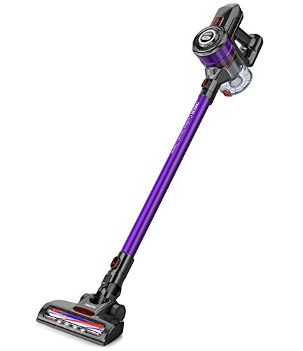 Cordless Vacuum, ONSON Cordless Stick Vacuum Cleaner, 250W Powerful Cleaning Lightweight 2 in 1 Handheld Vacuum with Rechargeable Lithium Ion Battery