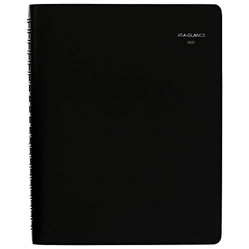 2021 Four Person Group Daily Appointment Book by AT-A-GLANCE, 8' x 11', Large, DayMinder, Black (G5600021)