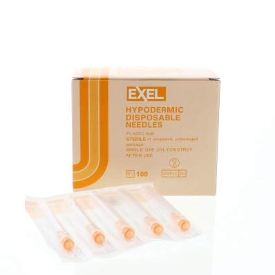 Exel 26406 Hypodermic Needle 25G x 1.5 in. (Box of 100)